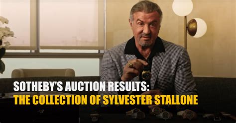 Sotheby’s Auction Results: The Collection of Sylvester Stallone.